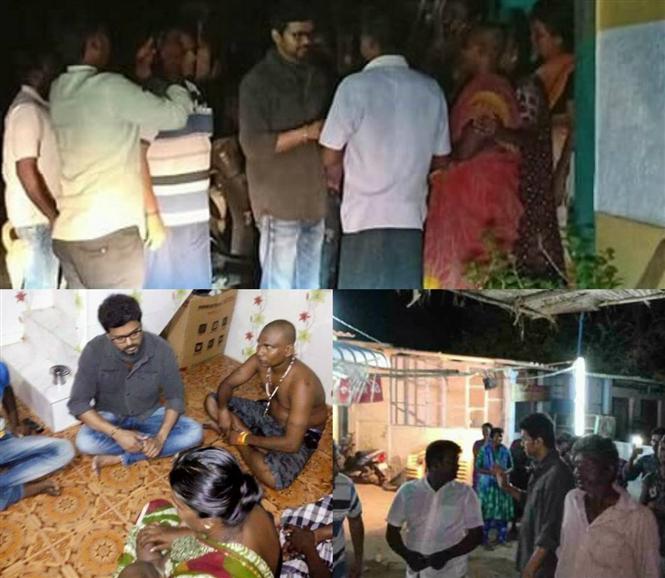 Image result for Actor Vijay made surprise visit to Thoothukudi