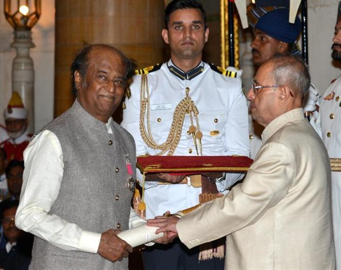 Superstar Rajinikanth honoured with Padma Vibhushan award