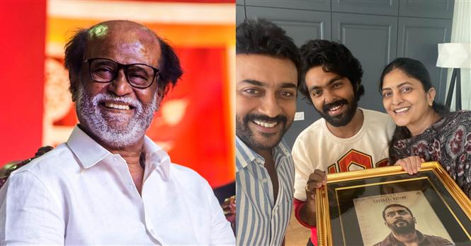 Suriya, Sudha Kongara get special wish from Rajinikanth for National Film Awards