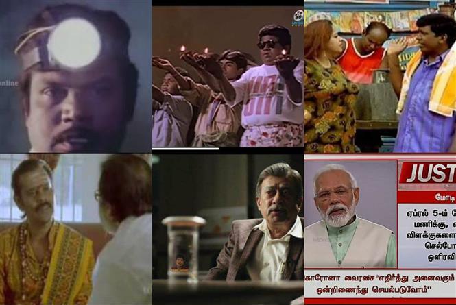 Tamil Meme Nation reacts to Modi's call for Lights Off, Lamps On!
