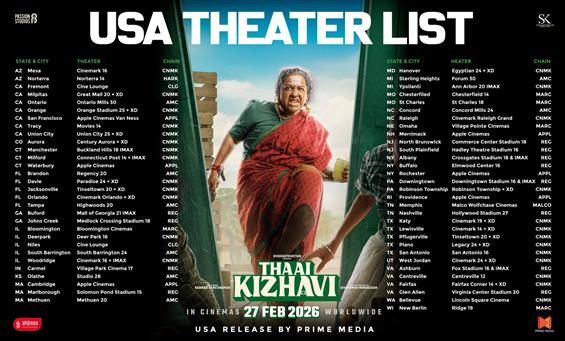 Thaai Kizhavi USA Theater List 