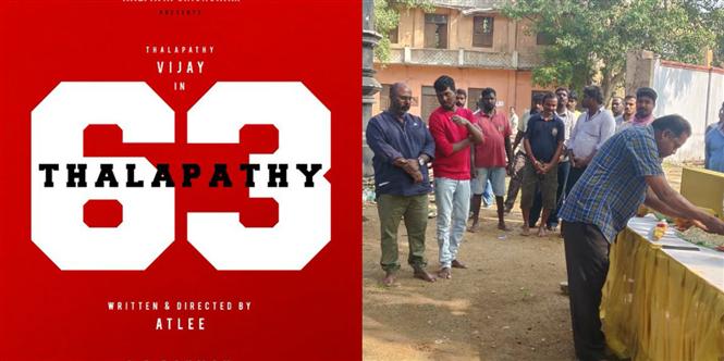 Thalapathy 63: Set work begins for Vijay - Atlee film