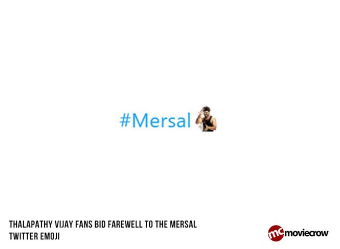 Thalapathy Vijay fans bid farewell to the Mersal Twitter emoji