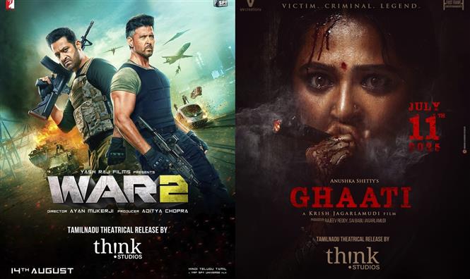 Think Studios Bags Tamil Nadu Rights for War2 and Ghaati