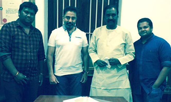 Thoongavanam music composition in full swing 