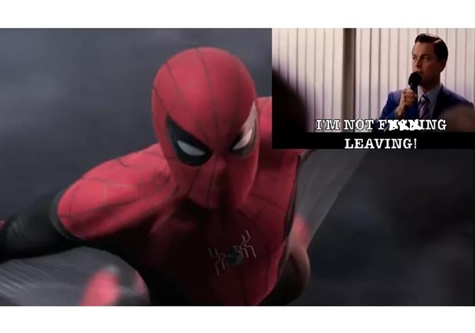 Tom Holland celebrates Spiderman's MCU Return with Wolf of Wall Street Video!
