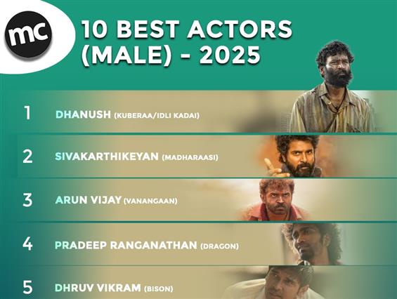 Top 10 Actors of Tamil Cinema - 2025