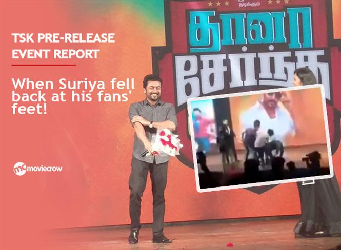 TSK pre-release event report: When Suriya fell back at his fans' feet!