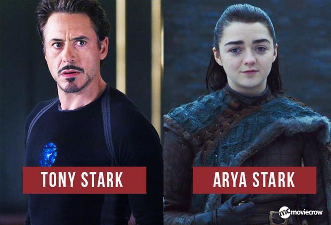 Two Starks - Tony Stark from Avengers: End Game & GOT's Arya Stark are talk of the town; Here's Why