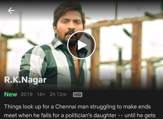 Vaibhav's RK Nagar has directly released on Netflix