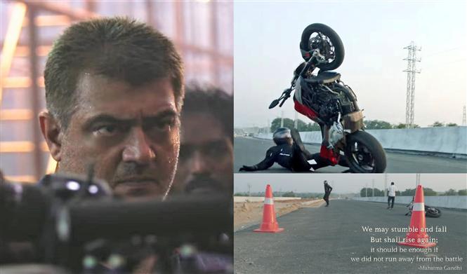Valimai Making Video: Ajith impresses in a heart-stopping bike stunt!
