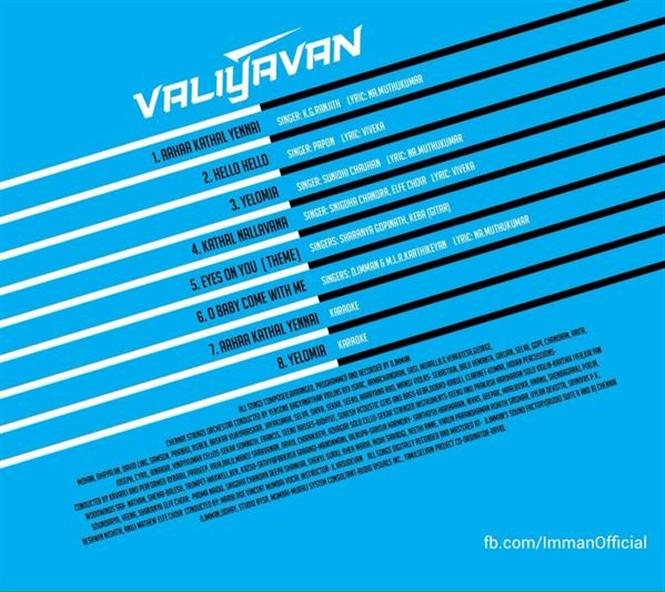 Valiyavan Tracklist 