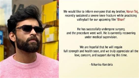 Varun Tej Suffers Knee Injury While Training for B...