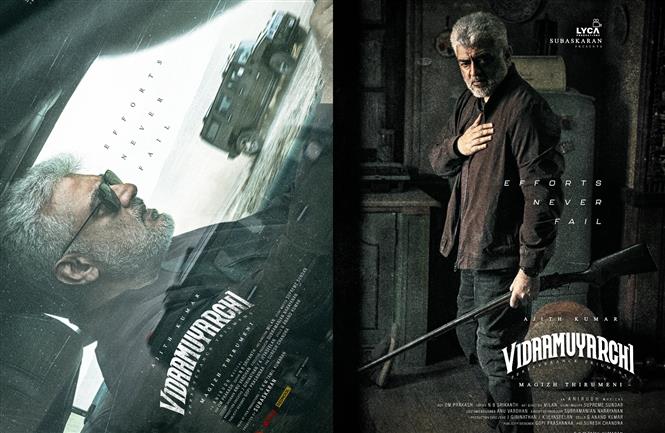 Vidaa Muyarchi: Second, third look posters feat. Ajith Kumar