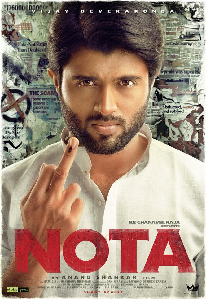Vijay Deverakonda's next titled NOTA, First Look Released