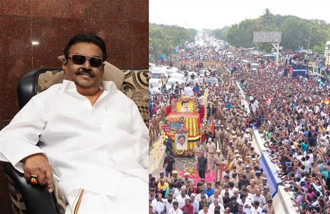 Vijayakanth laid to rest with Tamil Nadu state honours
