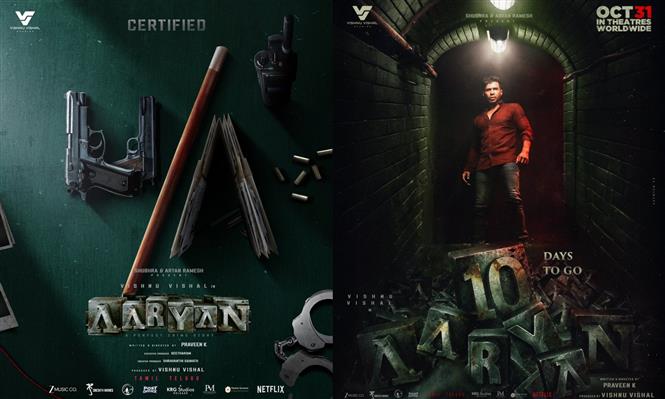 Vishnu Vishal's Aaryan Gets U/A Certificate, Set for October 31 Release