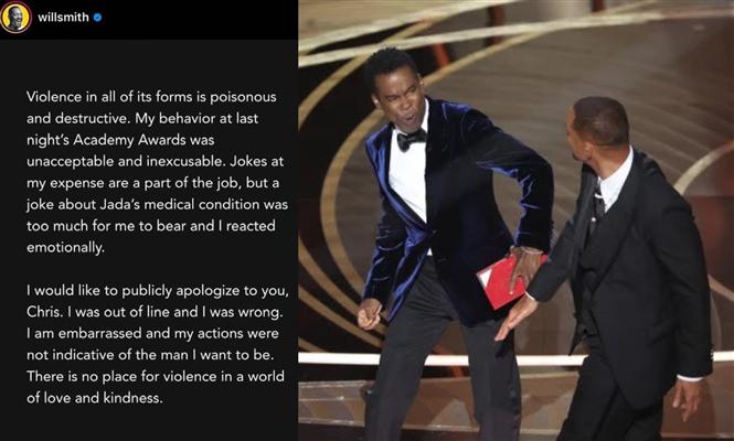 Will Smith finally apologizes to Chris Rock for the Oscar slap incident
