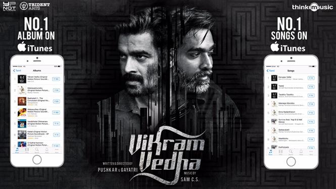 Yaanji from Vikram Vedha tops music charts on all platforms 